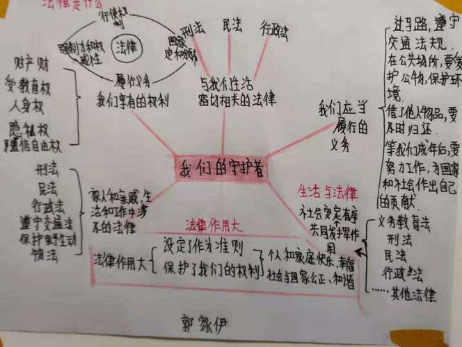 道德与法治思维导图