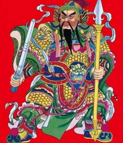 秦琼门神画像