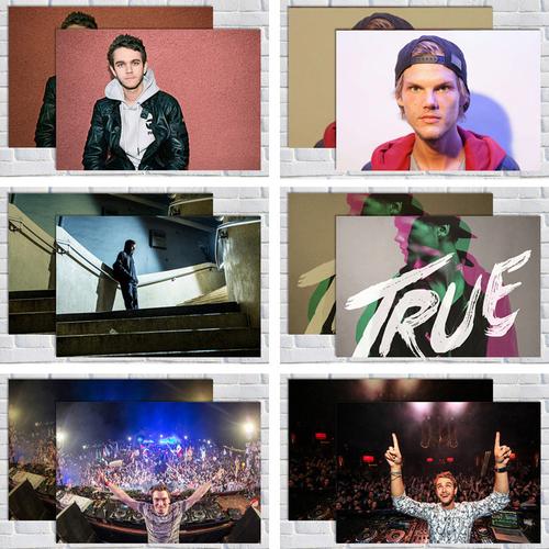 avicii 艾维奇 /zedd /hardwell 电音舞曲dj周边海报装饰挂画贴图