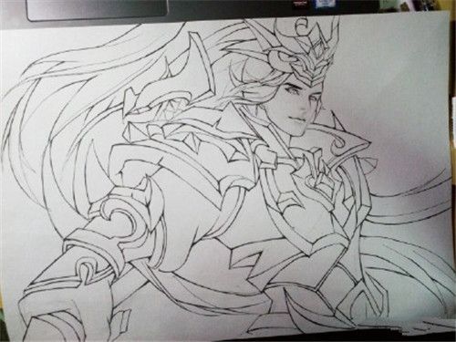 史上最全王者荣耀韩信简笔画大全,小浪浪韩信