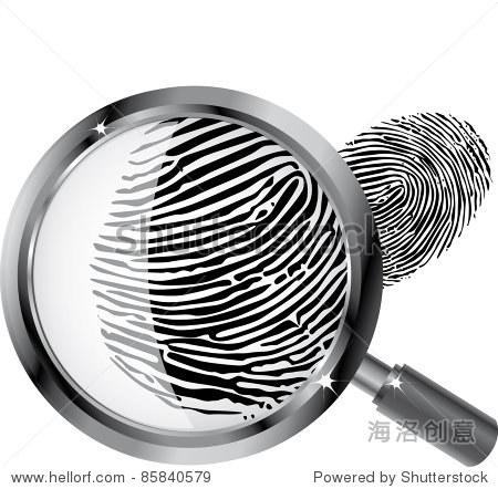 放大镜放大对象(放大镜镜头矢量图像)-其它,物体-海洛