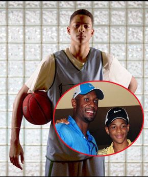 所谓虎父无犬子,前热火球星阿朗佐-莫宁的儿子特雷-莫宁在一场高中