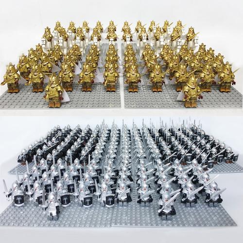 兼容乐高秦国士兵古代军团100人罗马三国战争系列小人仔铁卫军事