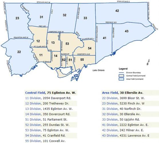 结合着今年这么多案件,多伦多警察与cp24联合出了一份gta犯罪地图.