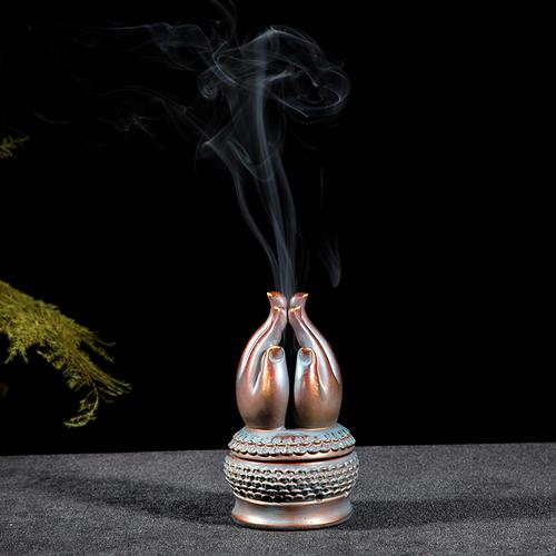 异国风情高端家居客厅摆件佛手熏香香炉东南亚熏香炉泰国进口