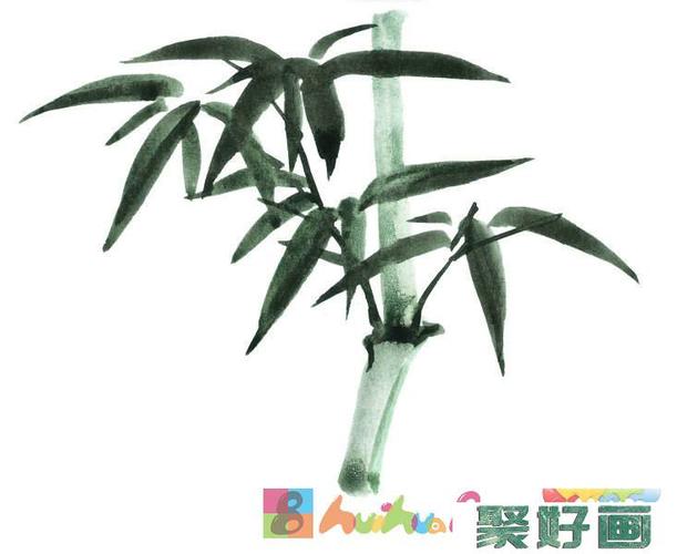 水墨竹子图片美术作品