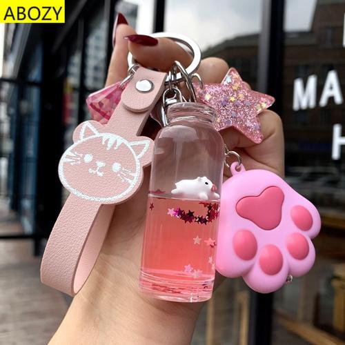 一折挂坠女 配饰包包 学生_流沙书包挂坠书包拉链装饰品挂件学生钥匙