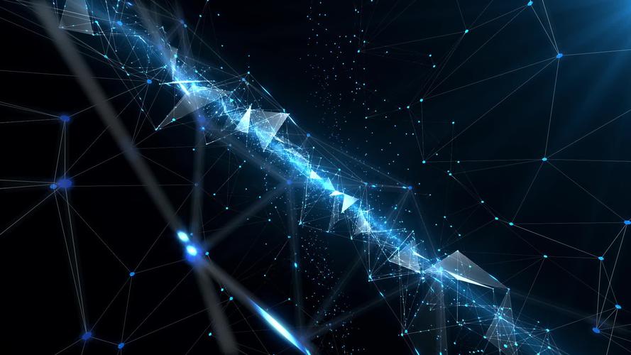 3d空间高科技连线背景二舞台背景