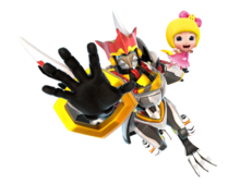 猪猪侠里面的火焰鹤和菲菲简笔画