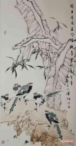 翟洪涛花鸟画山东巡展即墨首展在青岛万全艺术馆开展