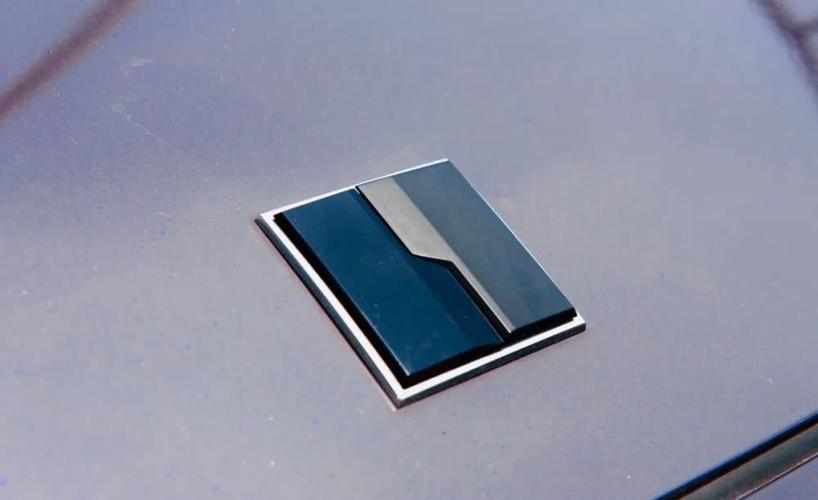 的车标设计,左边是亮光右边是消光,门把手的"浮雕式"领克车标锁车感应