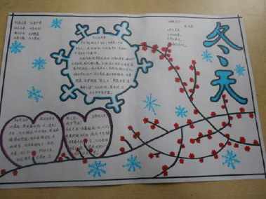 又简单要好看冬天手抄报 简单好看的手抄报