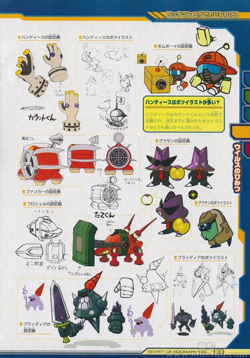 会员画集rockman洛克人exe设定画集183p
