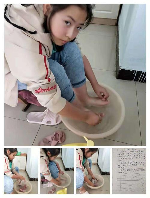 (五二班)同学们自己(洗脚.洗袜子)!
