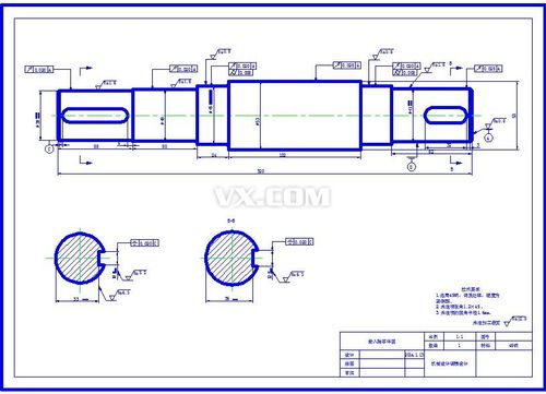 二级齿轮减速器装配图及部分零件图