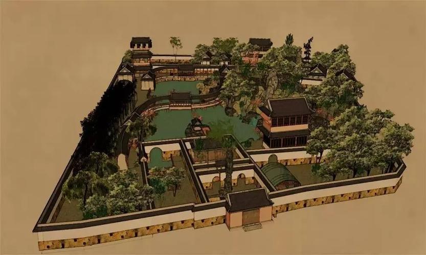 寄畅园复原模型比如说石头,在宋懋晋的画册里有一个景叫石丈.