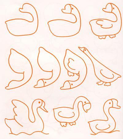 鹅怎么画