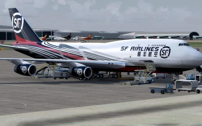 顺丰首架b747开启国际航线 运送国产手机配件