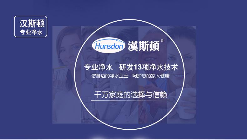 汉斯顿净水器家用厨房过滤直饮陶氏ro膜反渗透净水机hsd-75g-13