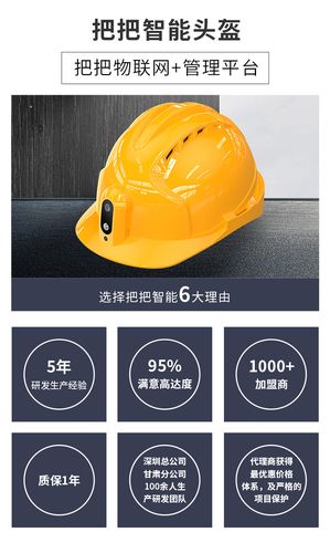 4g智能报警安全帽gps北斗工程帽电力巡检头盔5g智能远程视频监测
