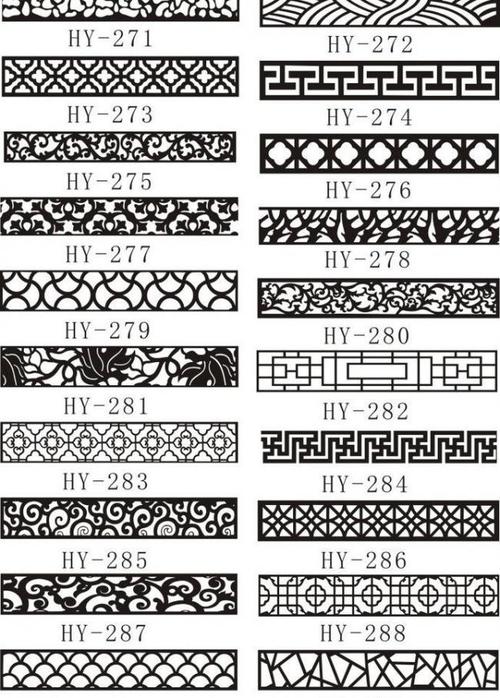 镂空雕刻花纹图片