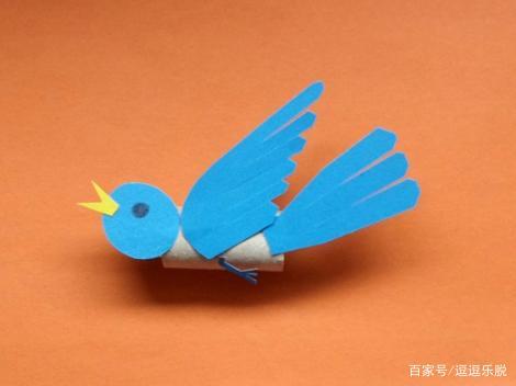 幼儿手工diy拼贴画 可爱漂亮的小鸟制作教程