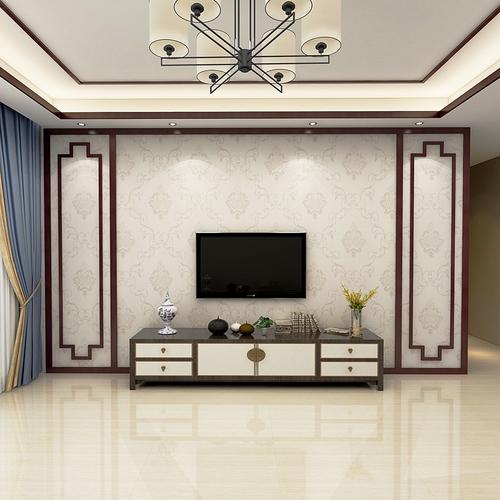 木线条新中式电视背景墙相框实木边框造型护墙板吊顶装饰搭配相框