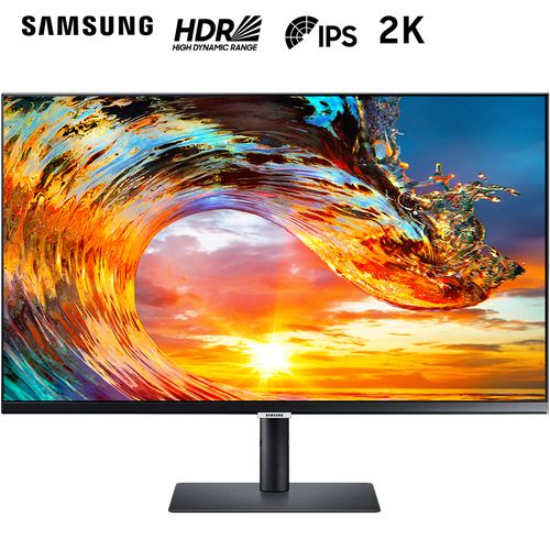 三星(samsung)27英寸 2k ips技术 可壁挂 hdr10 旋转升降 电脑显示器
