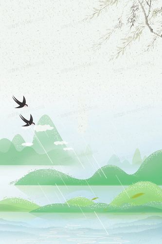 二十四节气清明时节简约背景