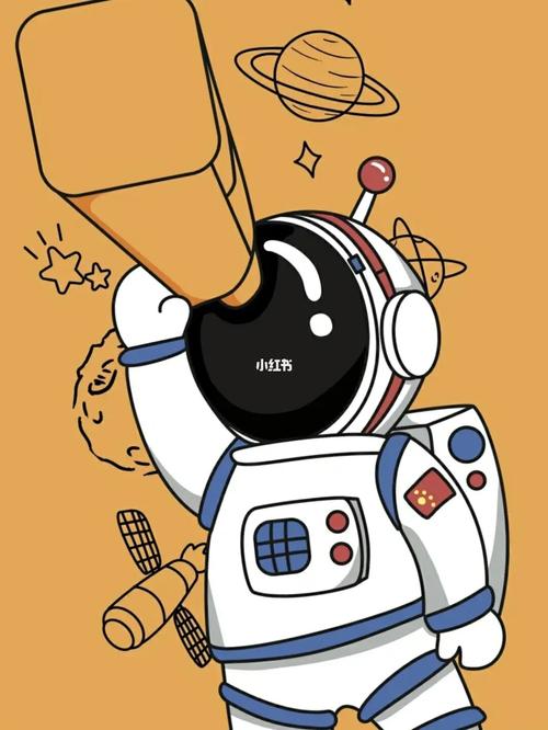 宇航员_宇航员_手绘_可爱_兴趣爱好_绘画