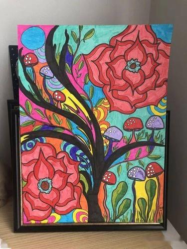 线描与色彩的融合之美——18张漂亮的色彩装饰画