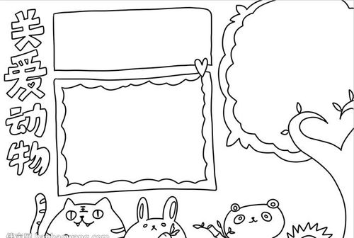 关爱野生动物手抄报怎么画