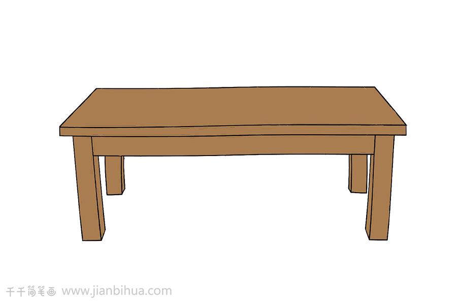 轻松学会桌子简笔画