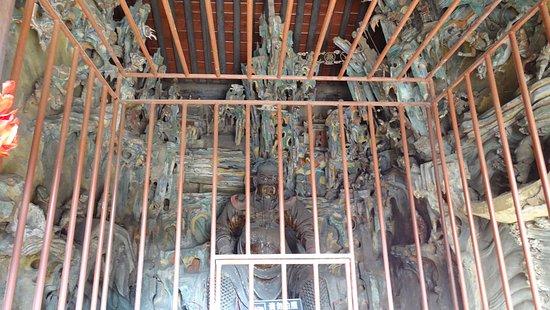 picture of shuanglin temple coloured sculptures art gallery