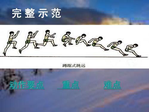 初中体育《蹲踞式跳远》ppt
