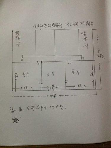 求,我在农村建160平方的平面图纸,房子是二个户型,我跟我弟弟一人一半