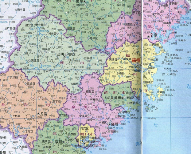 福建省地图全图高清版