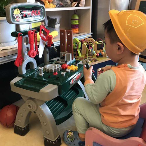 购客过家家儿童维修台玩具套装 男孩益智螺丝刀仿真工具箱3岁6宝宝