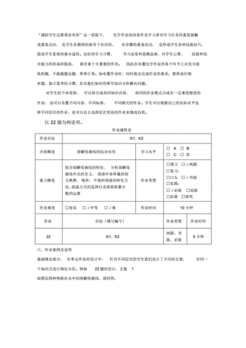 化学学科单元作业设计pdf