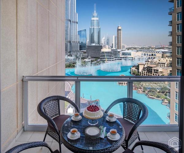 阳台/露台 luxury staycation-residences - dubai fountain view