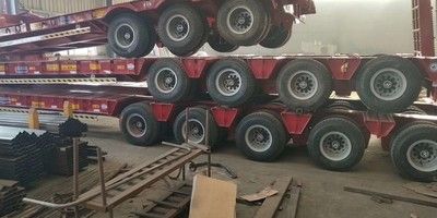 山东骏通厂家直销15米五线十轴低平板半挂车大载运输半挂车