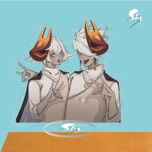 动漫光遇周边亚克力立牌双面游戏卡卡西平菇白鸟龙骨雨妈摆件创意礼品