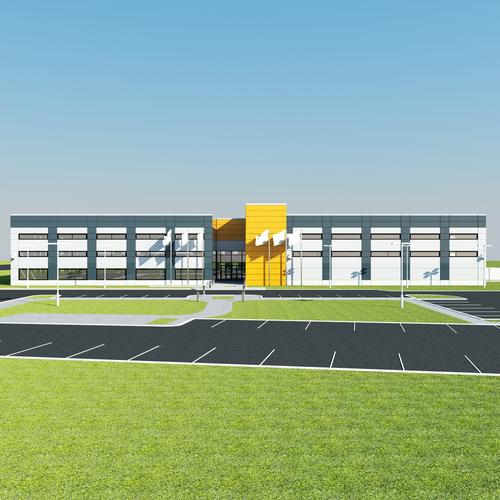 仓库建筑外观3d模型