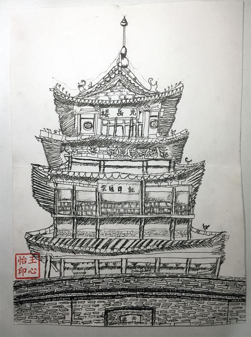 8--5f速写 光岳楼.jpg