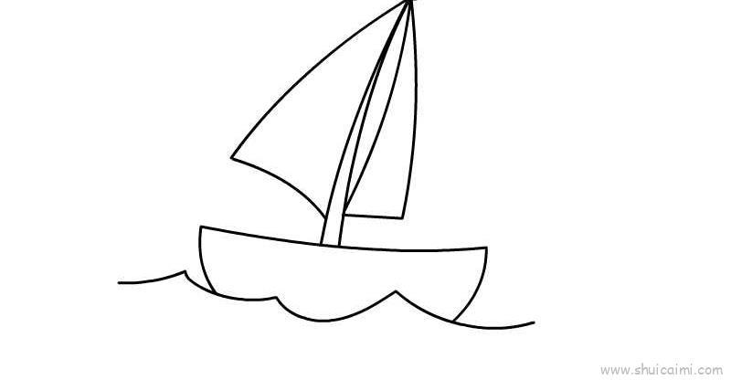 航海儿童画怎么画 航海简笔画顺序