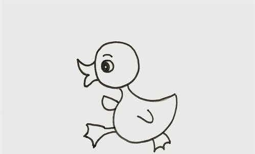 小鸭怎么画