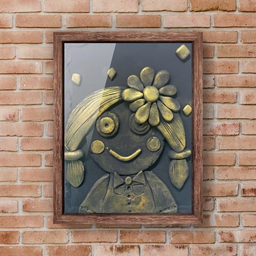 宾县第七小学美术社团第五周 《仿铜粘土浮雕》