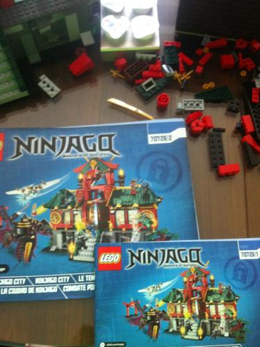 乐高幻影忍者幻影旋转术大师系列70728/2少一本说明书