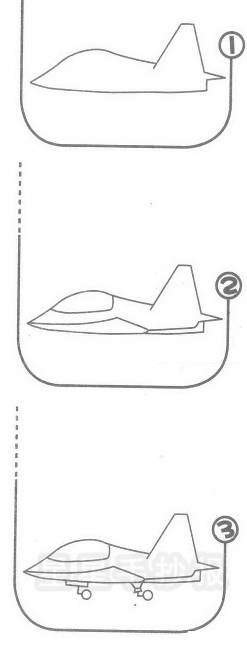 轰炸机简笔画简单画法