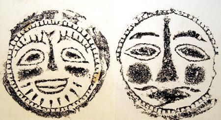 1700年前的qq表情:东吴时期各类人面纹瓦当(图)